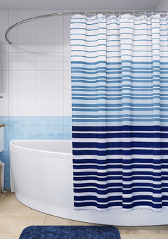 фото Шторка для ванной комнаты,  полоски, Royal Navy