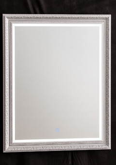 фото Зеркало Марсель (сенсорный выключатель, диммер) серебро 630х780