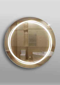 фото Eva Gold Зеркало 338ск D 60 см круглое с фоновой LED подсветкой 9,6 Вт/м с сенсор. выключ.